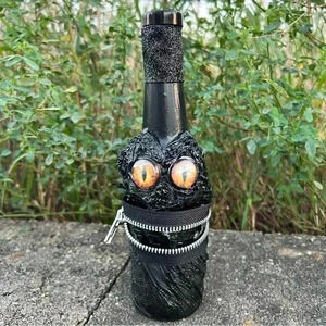 NEW Potion Spell Bottle - ZIPPER ZOMBIE - HANDCRAFTED Apothecary Jar Halloween